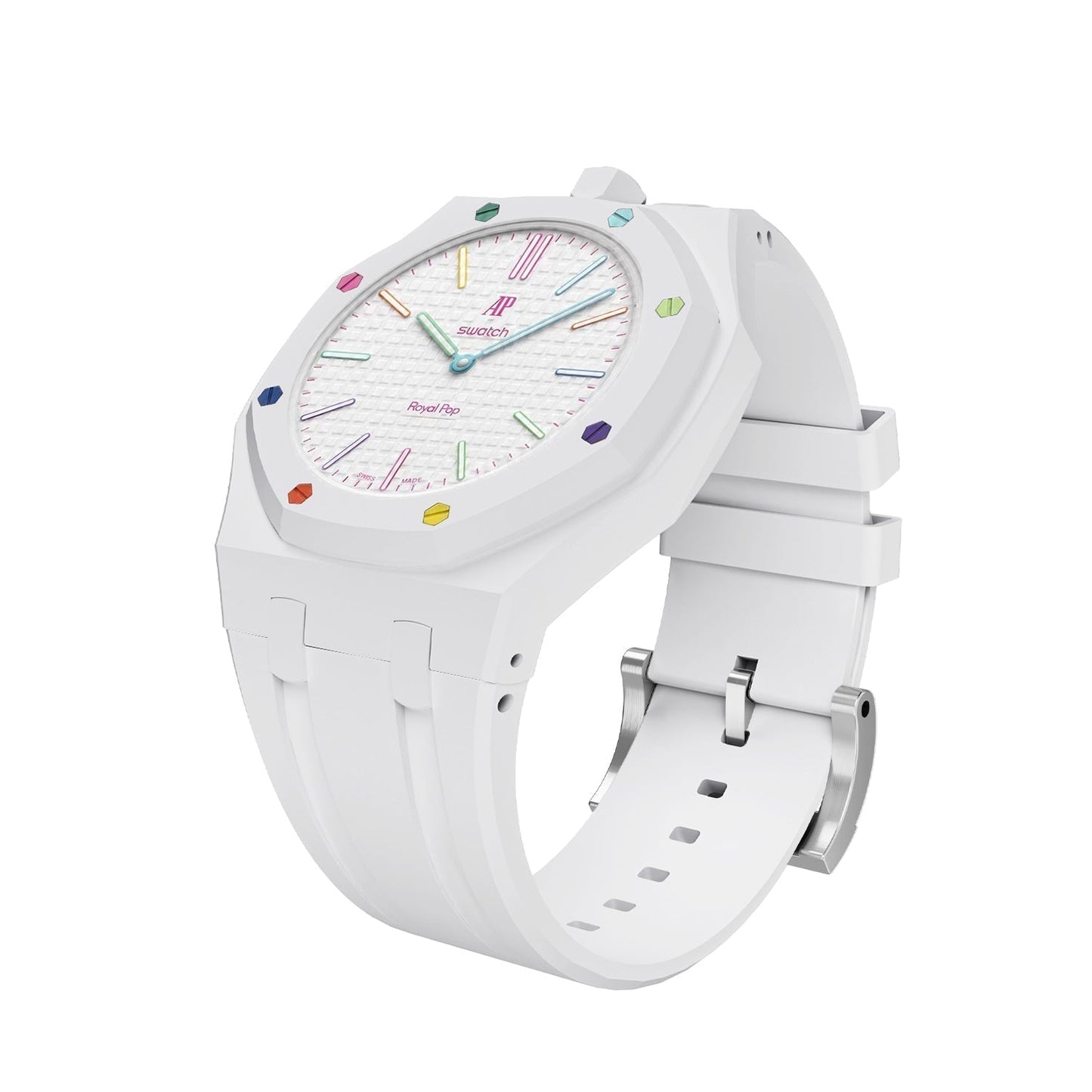 [Garvey]OAK POP EXCLUSIVE  WHITE SILICONE STRAP
