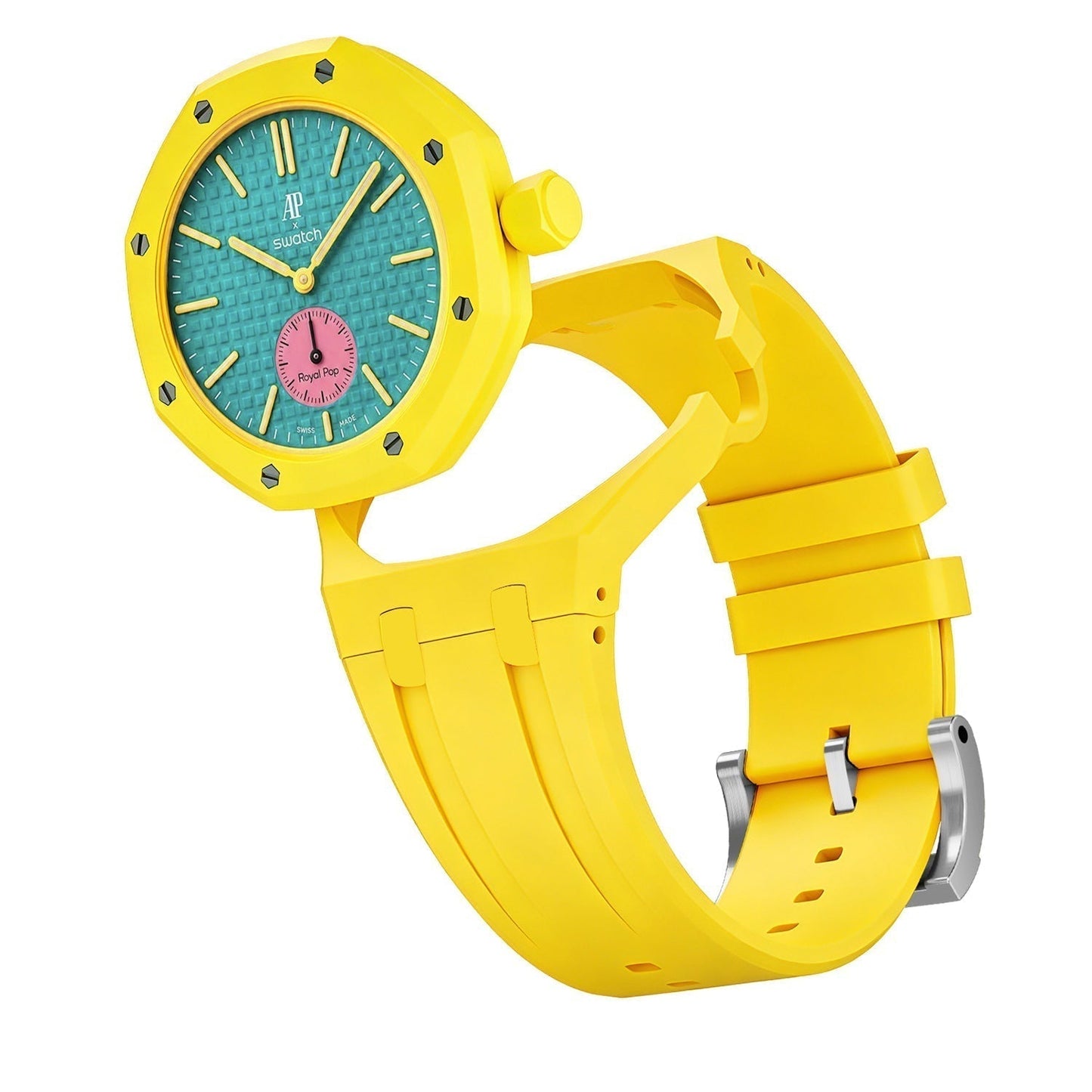 [Garvey]OAK POP EXCLUSIVE YELLOW SILICONE STRAP