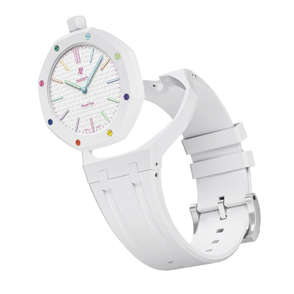 [Garvey]OAK POP EXCLUSIVE  WHITE SILICONE STRAP