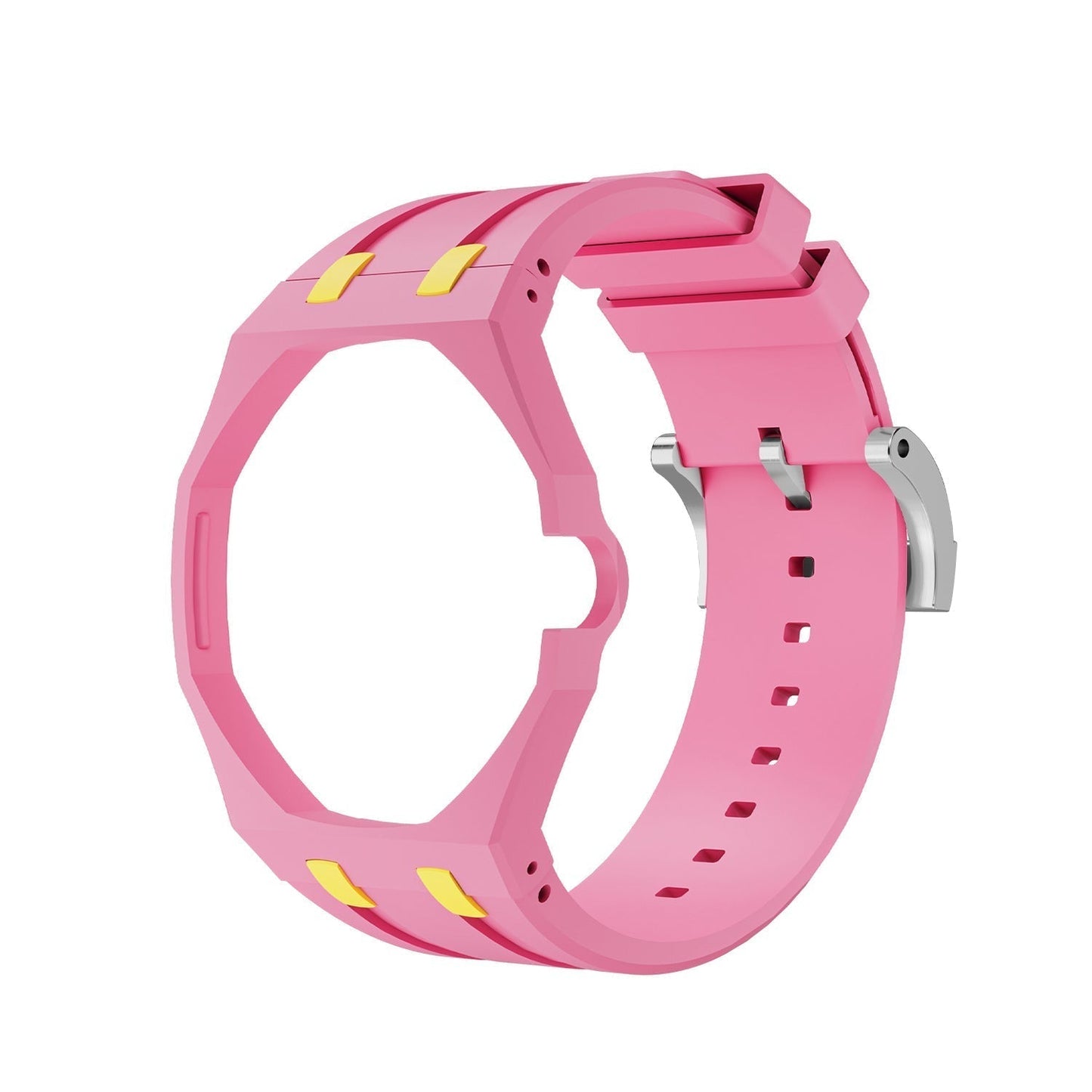 [Garvey]OAK POP EXCLUSIVE PINK AND YELLOW SILICONE STRAP