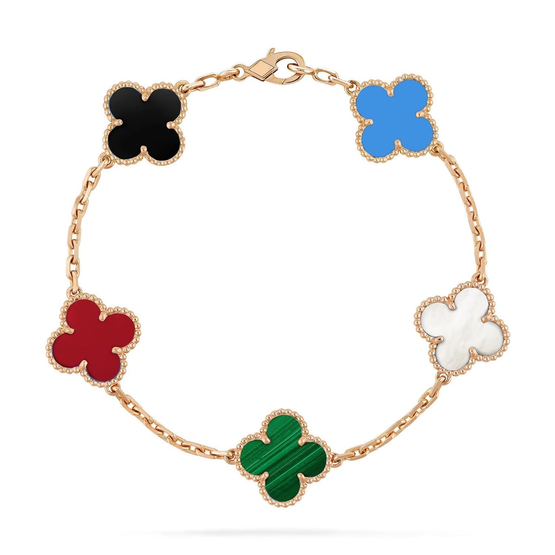 [Garvey ]CLOVER 5 MOTIFS MULTICOLOR BRACELET