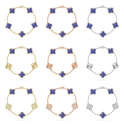 [Garvey ]CLOVER 5 MOTIF BLUE VEINS BRACELET COLLECTION