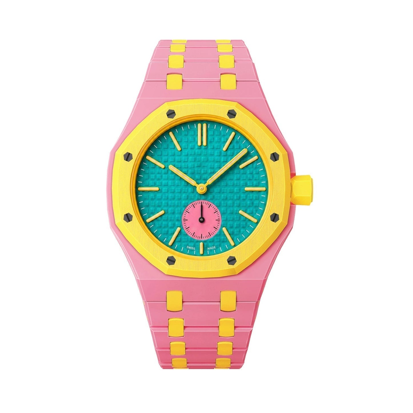 [Garvey]OAK POP EXCLUSIVE PINK AND YELLOW BIOCERAMIC STRAP
