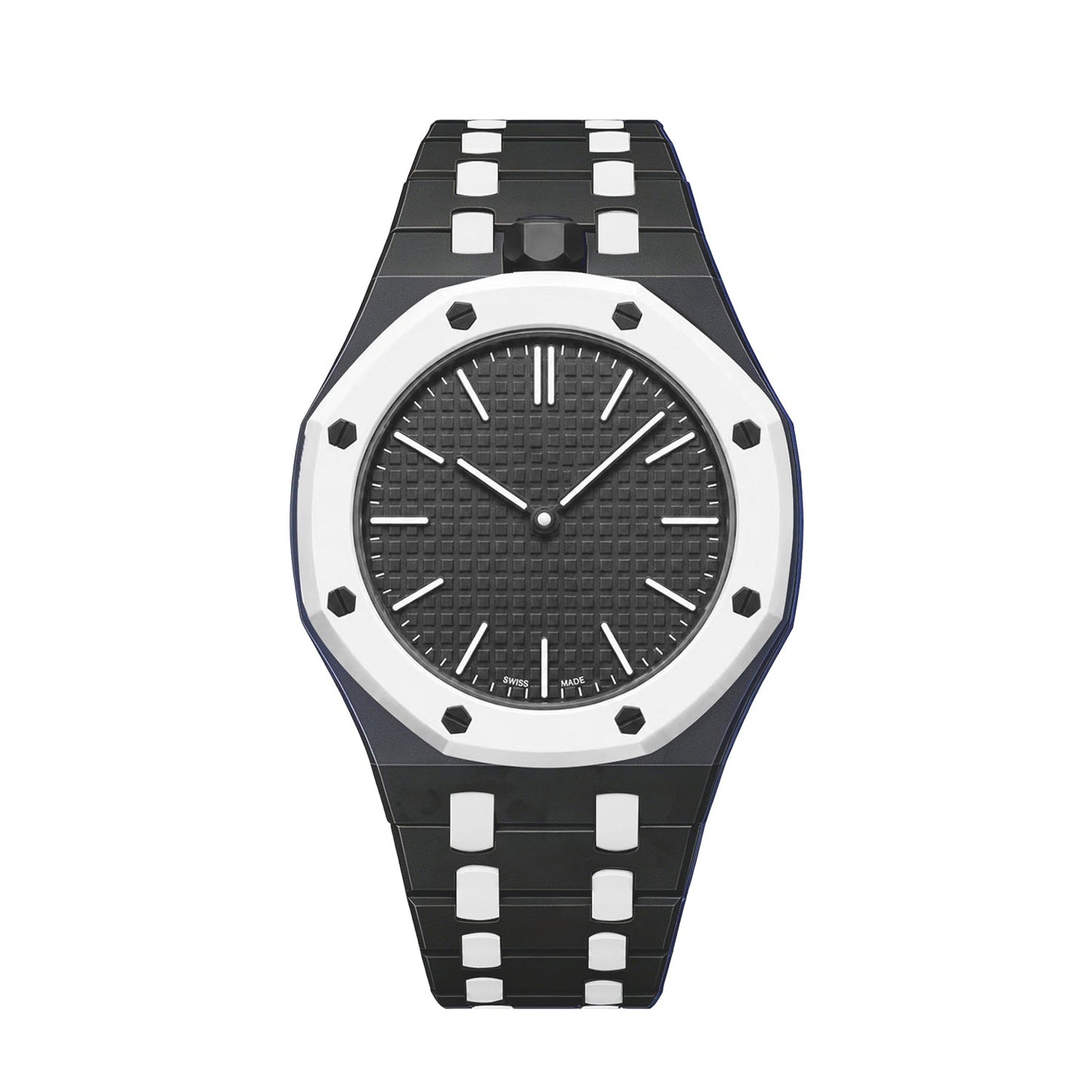 [Garvey]OAK POP EXCLUSIVE BLACK AND WHITE BIOCERAMIC STRAP