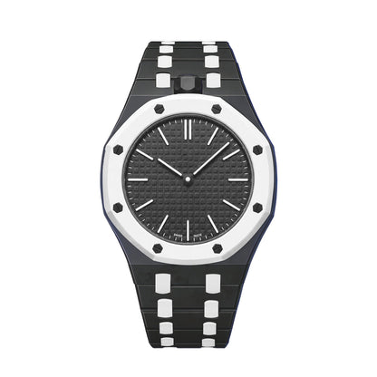 [Garvey]OAK POP EXCLUSIVE BLACK AND WHITE BIOCERAMIC STRAP