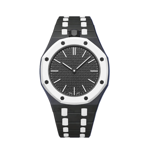 [Garvey]OAK POP EXCLUSIVE BLACK AND WHITE BIOCERAMIC STRAP