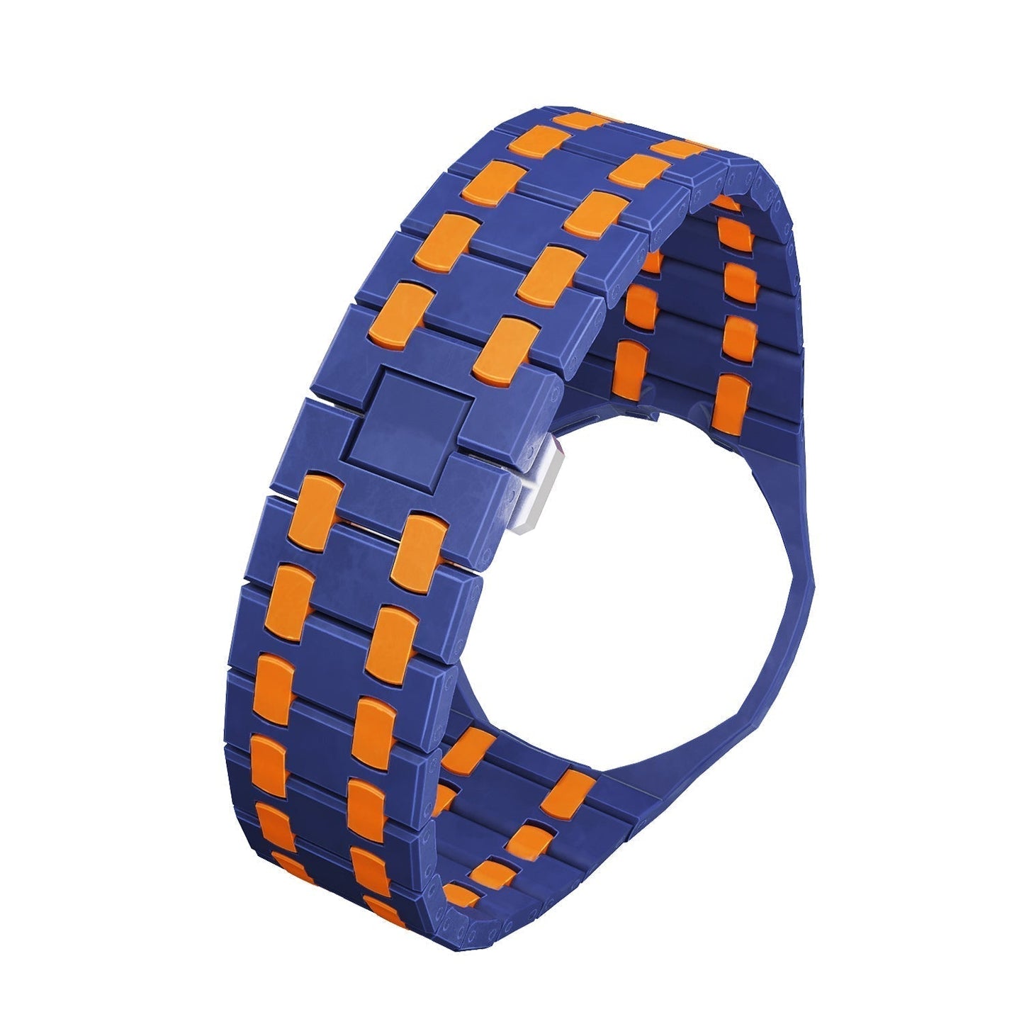 [Garvey]OAK POP EXCLUSIVE DARK BLUE AND ORANGE BIOCERAMIC STRAP