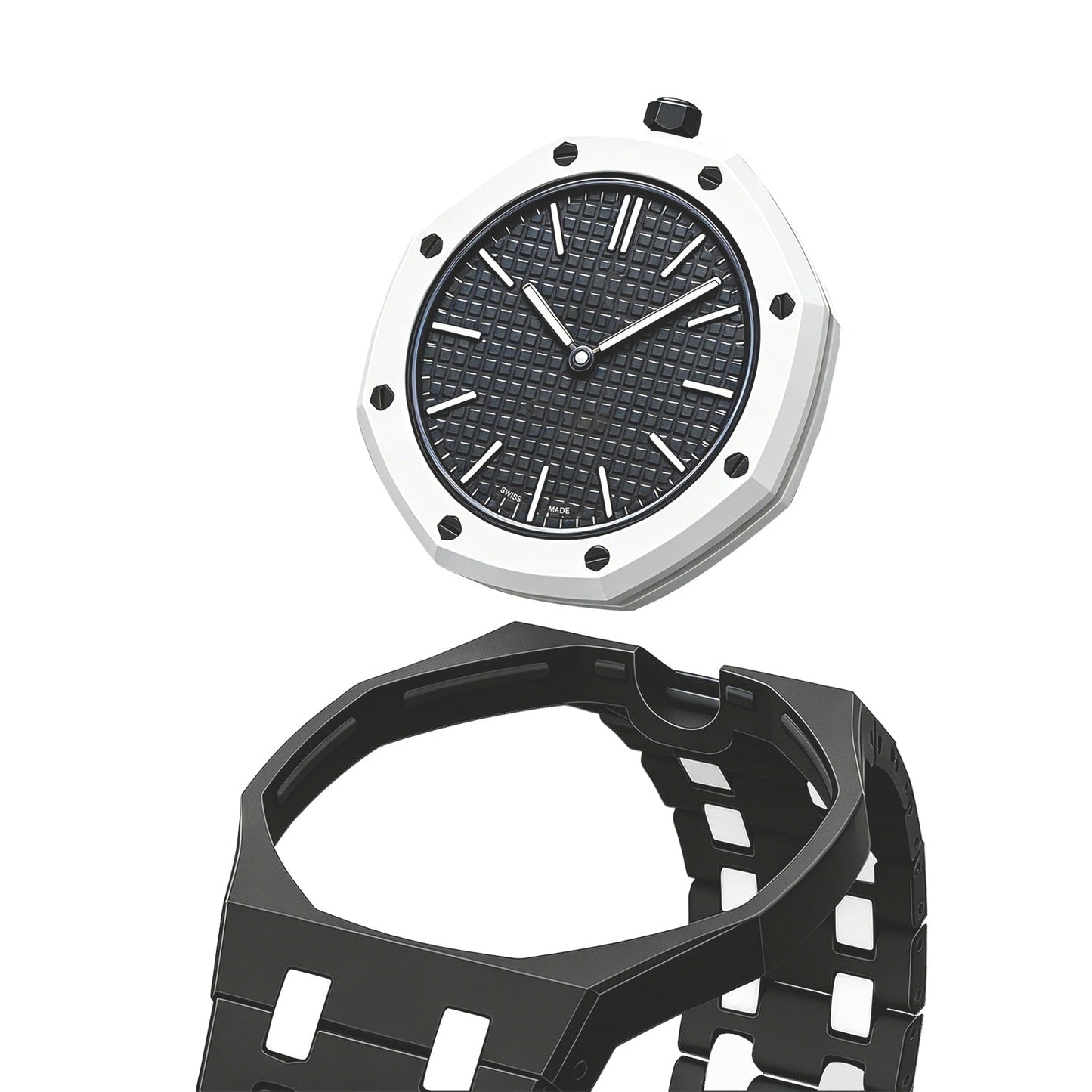 [Garvey]OAK POP EXCLUSIVE BLACK AND WHITE BIOCERAMIC STRAP