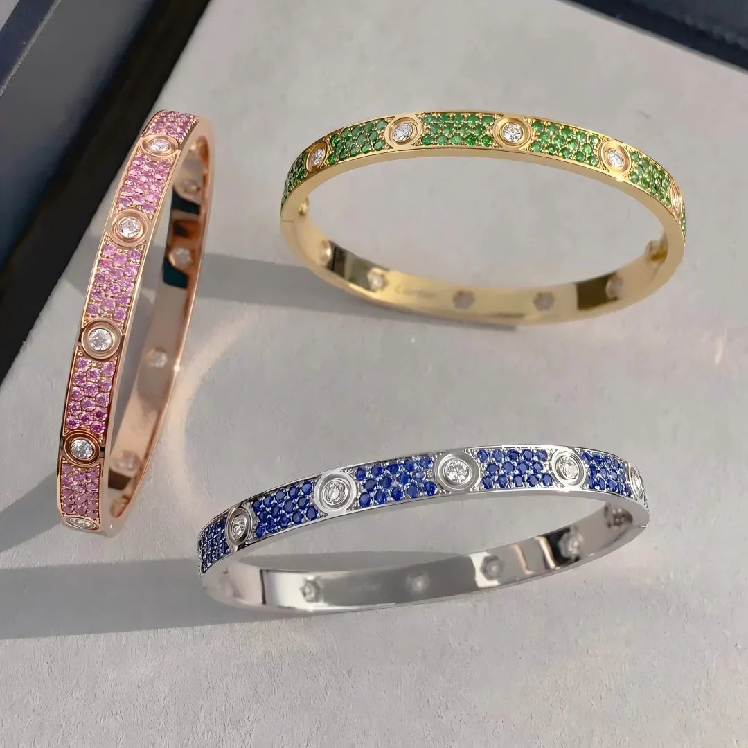 [Garvey]CLASSIC 6.1MM LOVE BRACELET 10-DIAMOND FULL PAVÉ