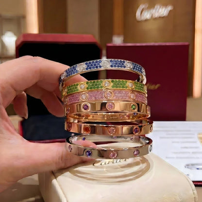 [Garvey]CLASSIC 6.1MM LOVE BRACELET 10-DIAMOND FULL PAVÉ
