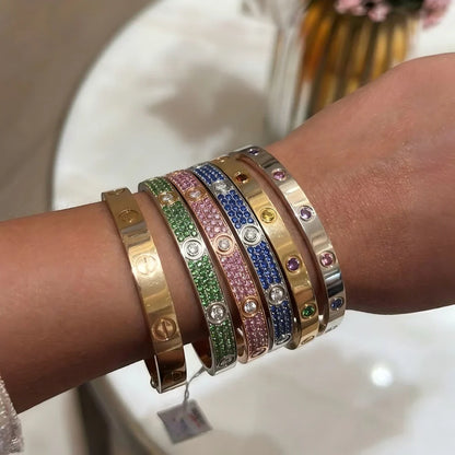 [Garvey]CLASSIC 6.1MM LOVE BRACELET 10-DIAMOND FULL PAVÉ