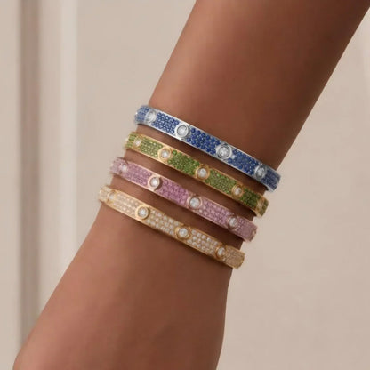 [Garvey]CLASSIC 6.1MM LOVE BRACELET 10-DIAMOND FULL PAVÉ