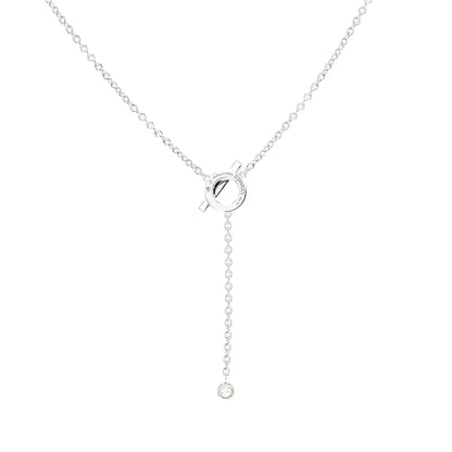 [Garvey ]FINESSE SILVER DIAMOND NECKLACE