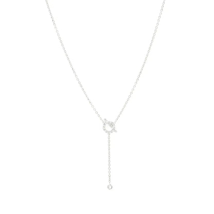 [Garvey]FINESSE SILVER DIAMOND NECKLACE
