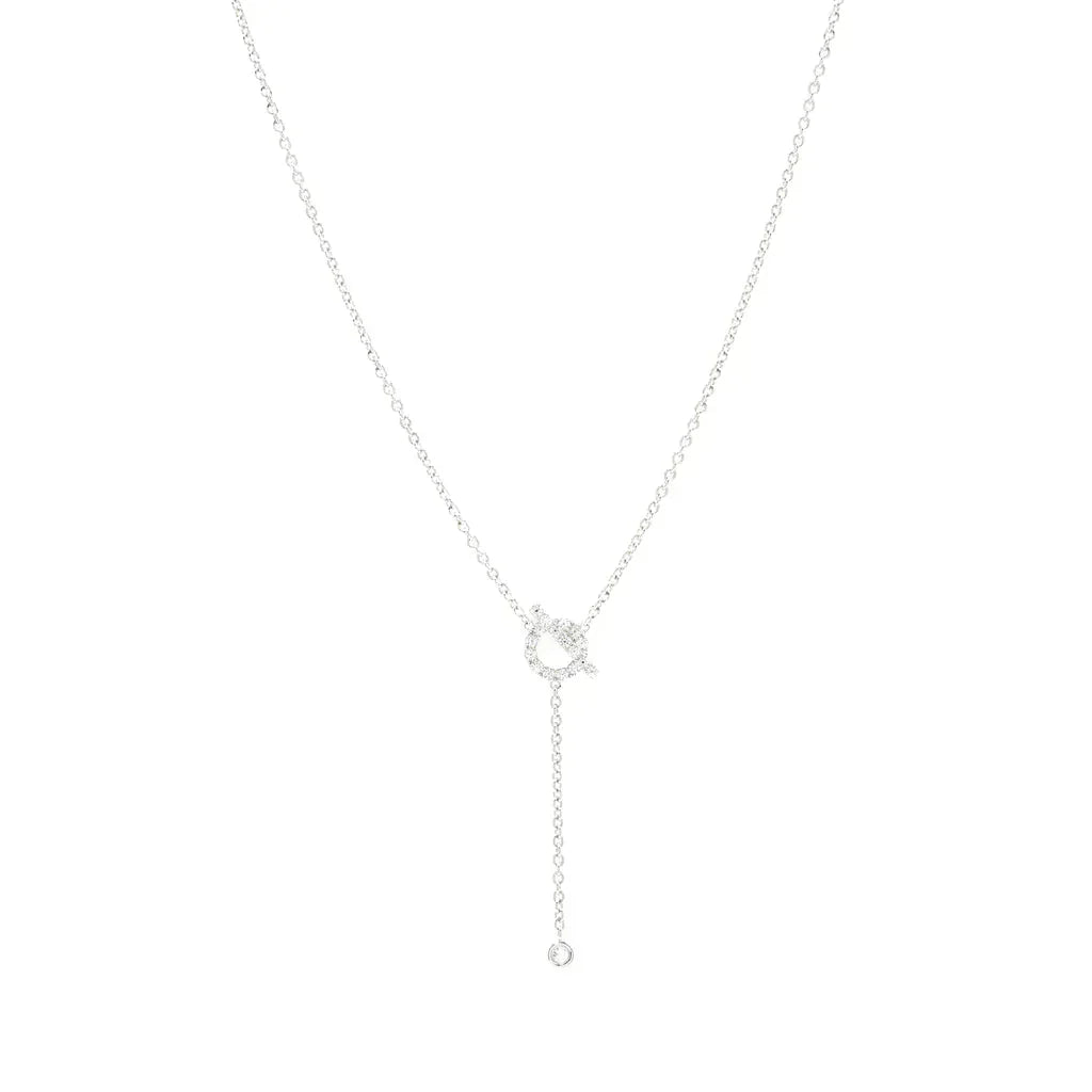 [Garvey ]FINESSE SILVER DIAMOND NECKLACE