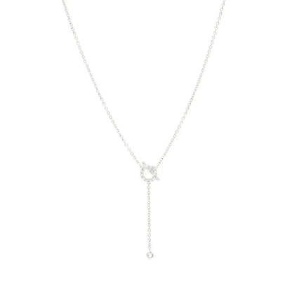 [Garvey ]FINESSE SILVER DIAMOND NECKLACE