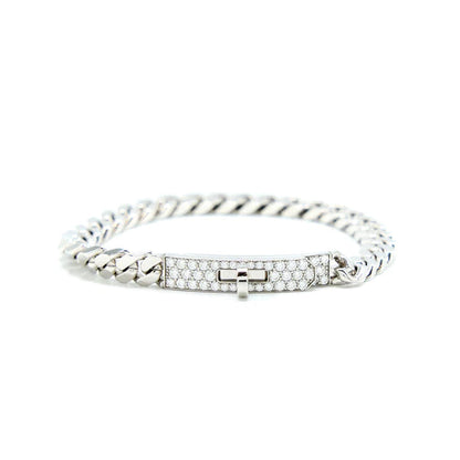 [Garvey ]KELLY CHAIN SILVER DIAMOND BRACELET