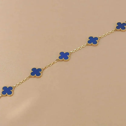 [Garvey ] CLOVER 5 MOTIF BLUE AGATE BRACELET COLLECTION