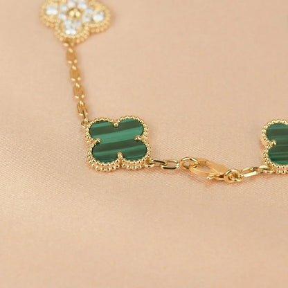 [Garvey ] CLOVER 5 MOTIF MALACHITE BRACELET COLLECTION