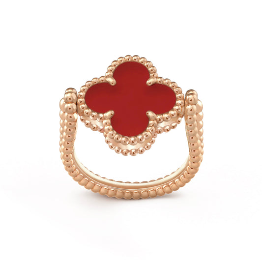 [Garvey ]CLOVER RIVERSIBLE PINK GOLD RING