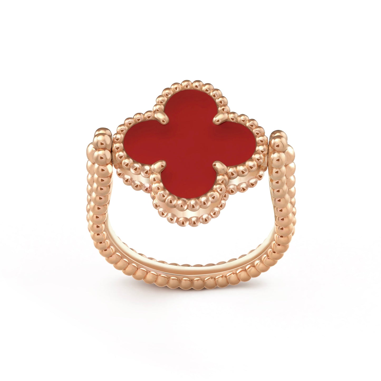 [Garvey]LUCKY CLOVER ROSE GOLD REVERSIBLE RING