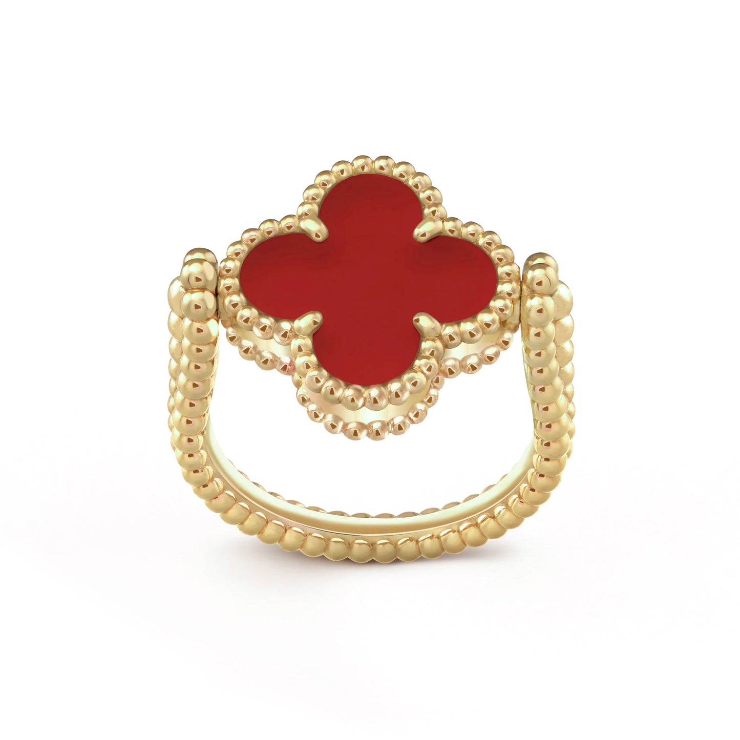 [Garvey]LUCKY CLOVER GOLD REVERSIBLE RING