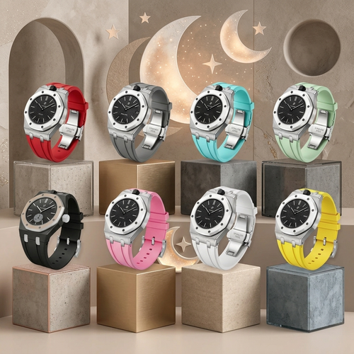 [Garvey]Royal Oak Pop Exclusive Steel Case & Silicone Strap With Cradle