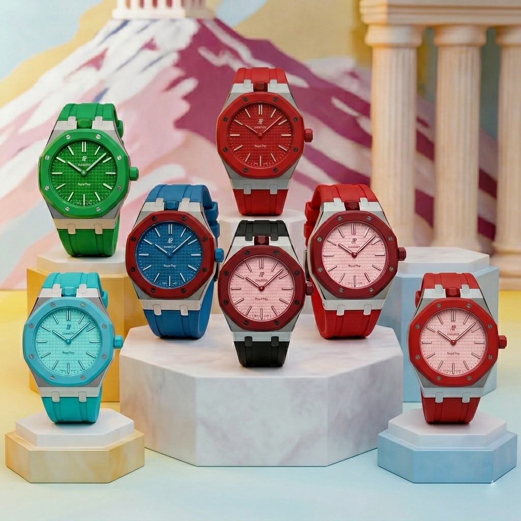 [Garvey]ROYAL OAK POP EXCLUSIVE STEEL CASE & SILICONE STRAP