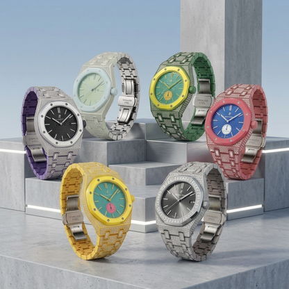 [Garvey]Royal Oak Pop Exclusive Bioceramic Case & Bioceramic Strap Full Diamond