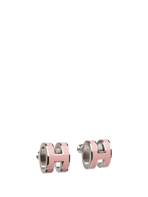 [Garvey ]MINI POP H SILVER EARRINGS PINK
