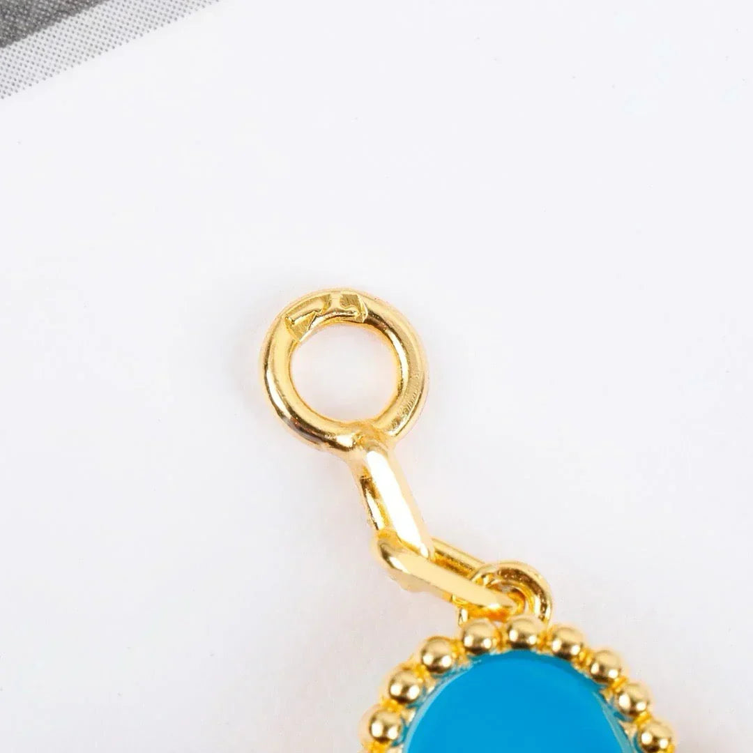[Garvey ] CLOVER 5 MOTIF TURQUOISE BRACELET COLLECTION