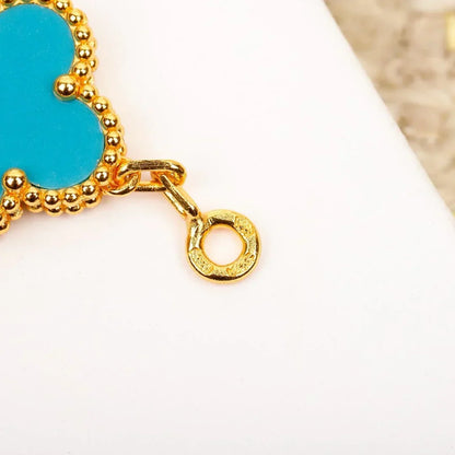 [Garvey ] CLOVER 5 MOTIF TURQUOISE BRACELET COLLECTION