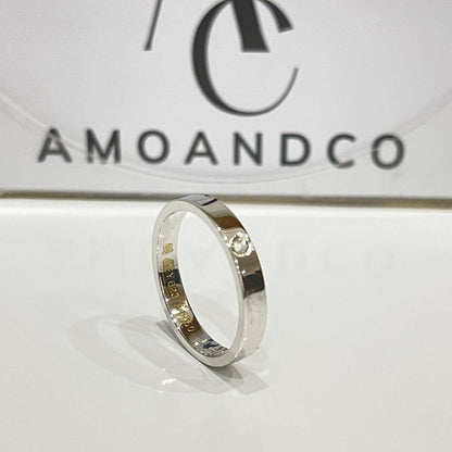 [Garvey ]LOVE RING 4MM 1 DIAMOND