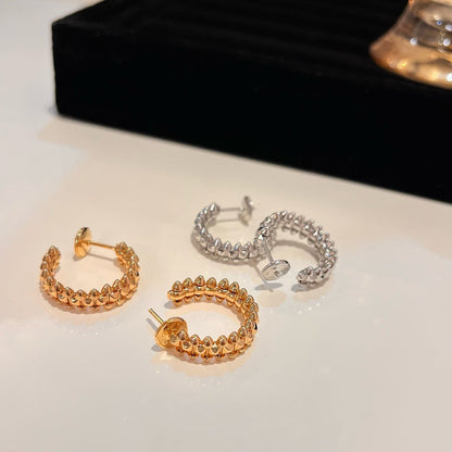 [Garvey ]CLASH SMALL HOOP EARRINGS