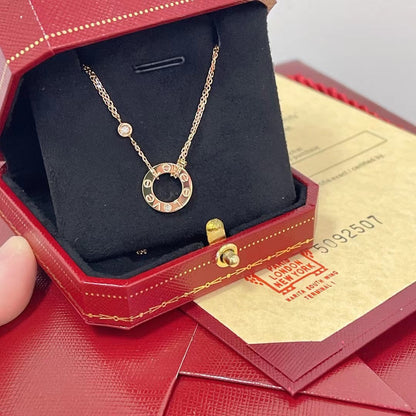 [Garvey ]LOVE NECKLACE 16MM 2 DIAMONDS