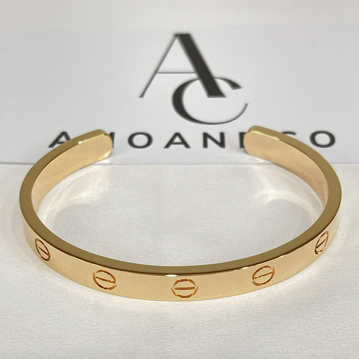 [Garvey ]LOVE BRACELET 6.1MM OPEN CUFF