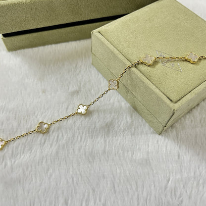 [Garvey ]CLOVER 6 MOTIF WHITE MOP BRACELET