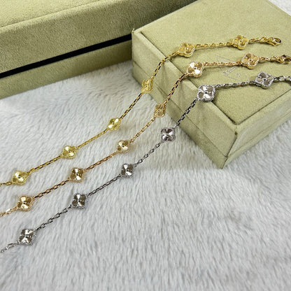 [Garvey ]CLOVER 6 MOTIF DIAMOND BRACELET