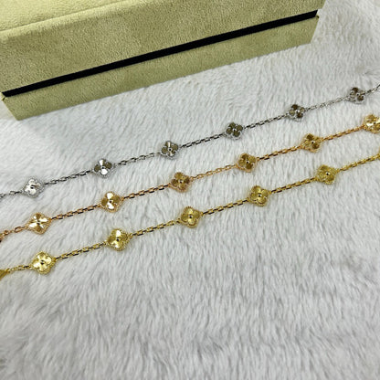 [Garvey ]CLOVER 6 MOTIF DIAMOND BRACELET
