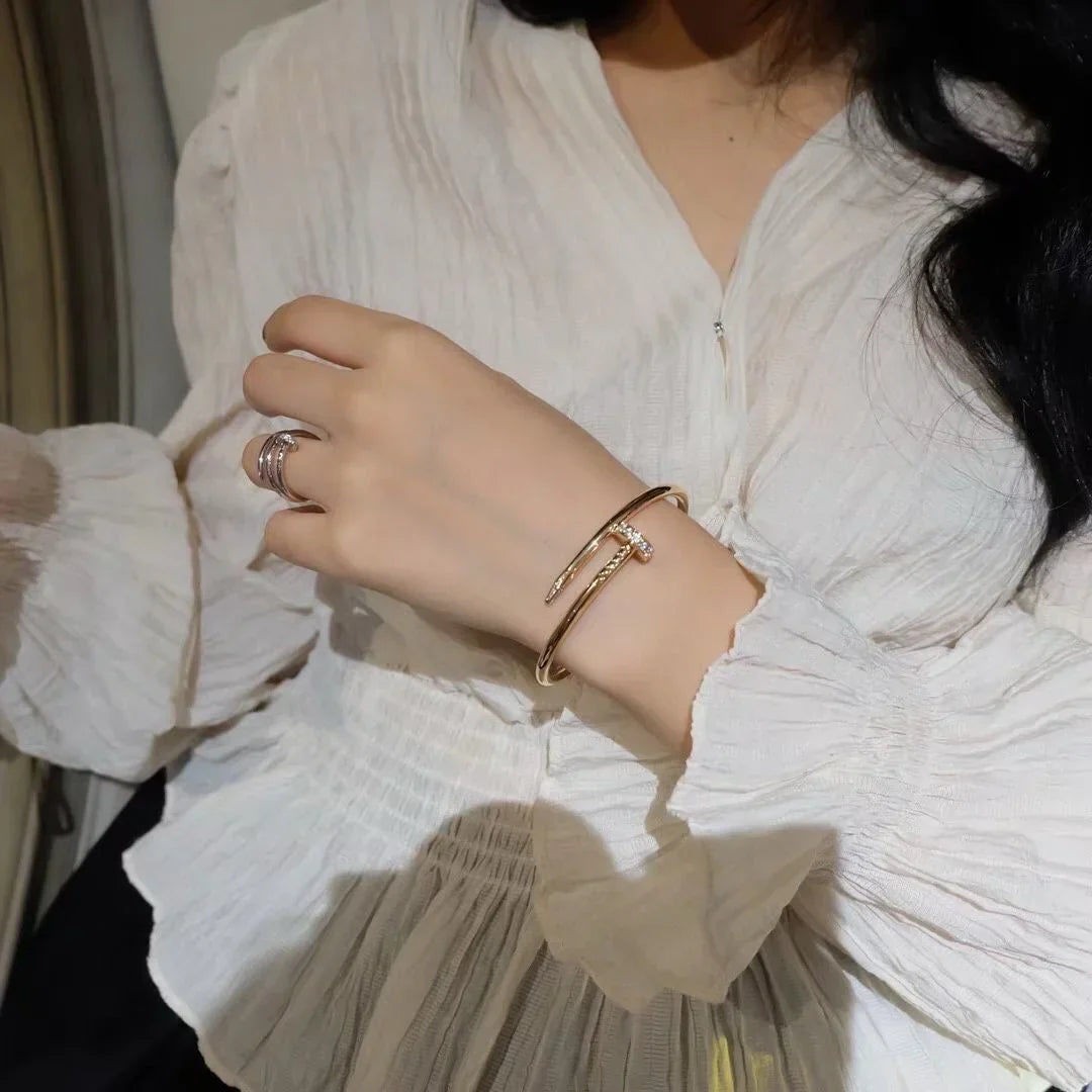 [Garvey]JUSTE UN CLOU 3.5MM CLASSIC DIAMOND BANGLE