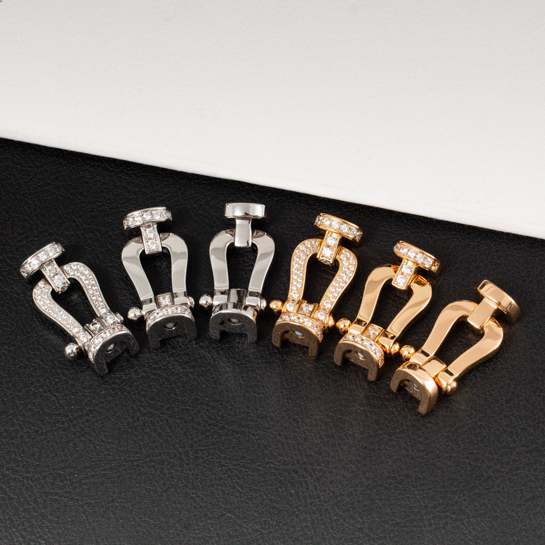 [Garvey ]FORCE LARGE HORSESHOE FULL DIAMOND BRACELET GOLD