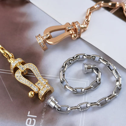 [Garvey ]FORCE LARGE HORSESHOE CLASP  METAL BRACELET
