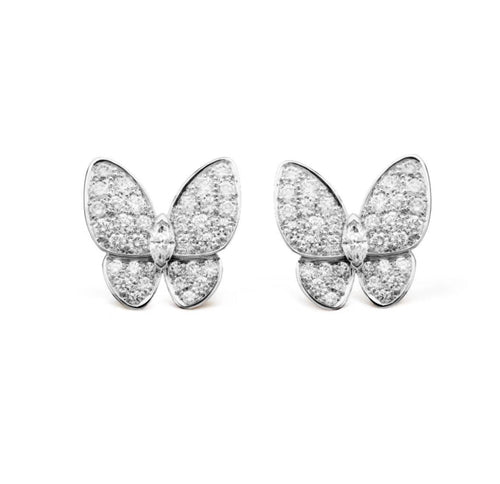 [Garvey ]BUTTERFLY ALL DIAMOND EARRINGS