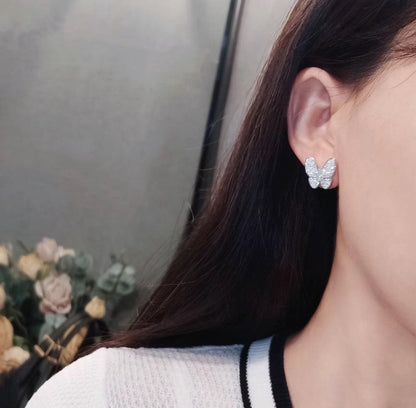 [Garvey ]BUTTERFLY ALL DIAMOND EARRINGS