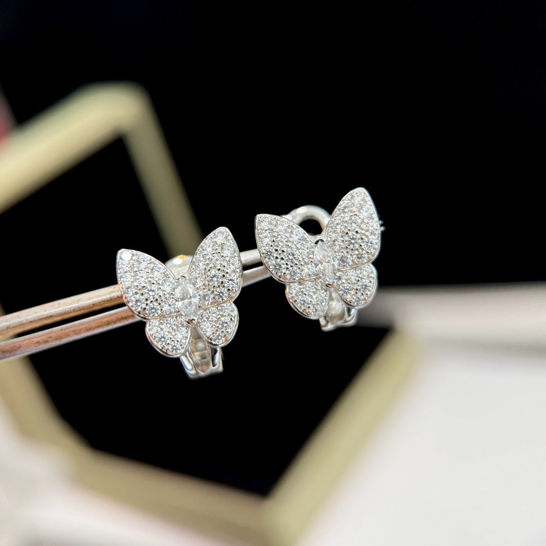 [Garvey ]BUTTERFLY ALL DIAMOND EARRINGS