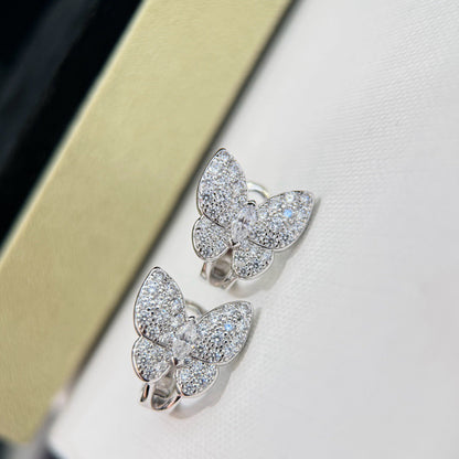 [Garvey ]BUTTERFLY ALL DIAMOND EARRINGS