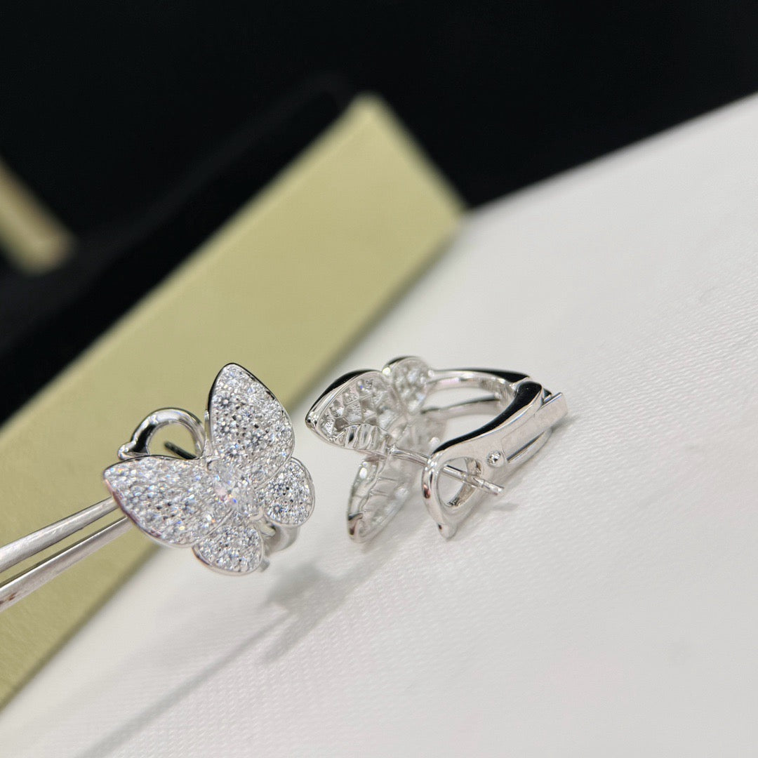 [Garvey ]BUTTERFLY ALL DIAMOND EARRINGS