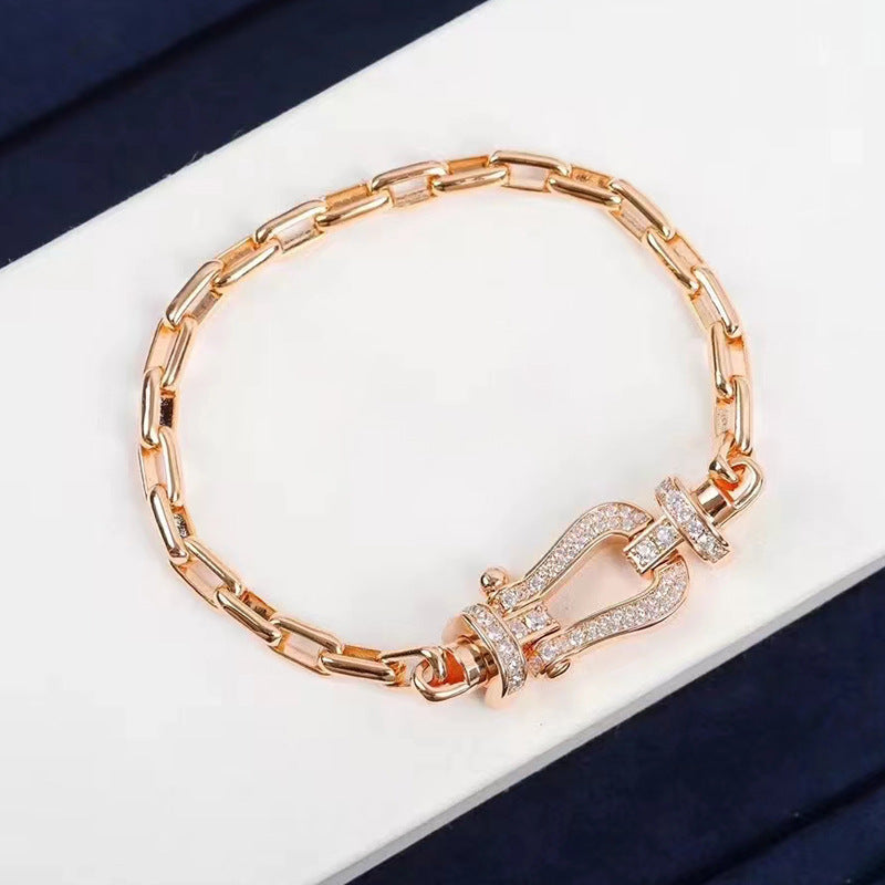 [Garvey ]FORCE LARGE HORSESHOE CLASP  METAL BRACELET