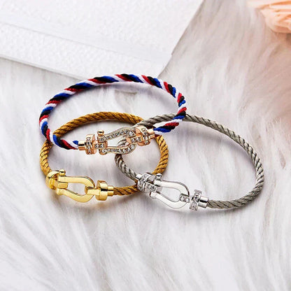 [Garvey ]FORCE LARGE HORSESHOE NO DIAMOND BRACELET GOLD
