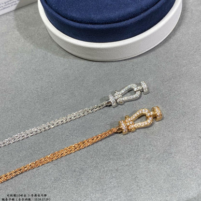 [Garvey ]FORCE SMALL HORSESHOE  DIAMOND CHAIN ROPE BRACELET
